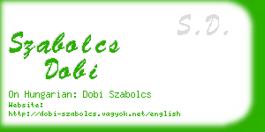 szabolcs dobi business card